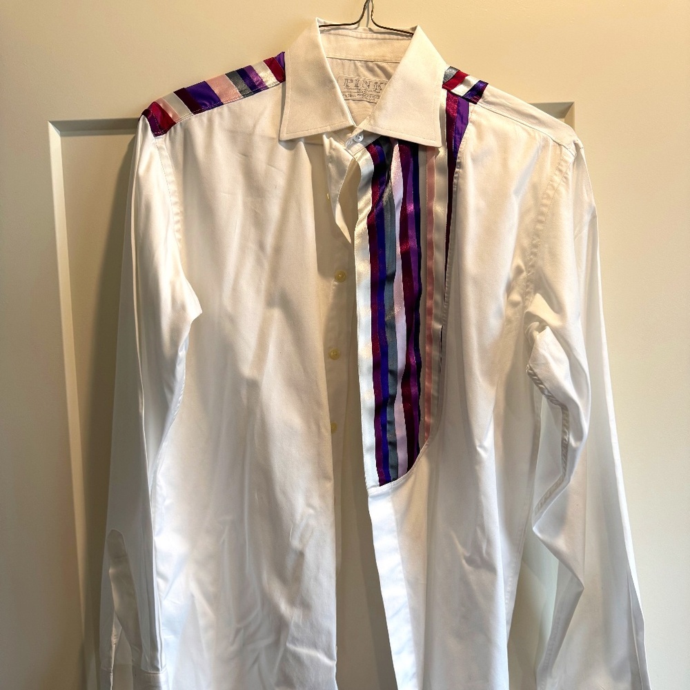 Thomas Pink London STUDENT DESIGN COMPETITION Tux Shirt 15.5x39 cm Medium Ld Ed.